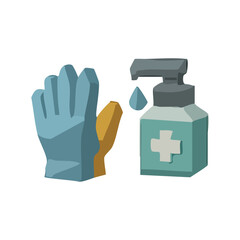 vector illustration with a medical theme, featuring medical related illustration elements