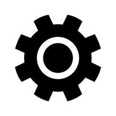 illustration of simple gear icon design