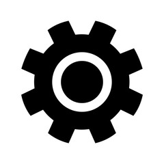illustration of simple gear icon design