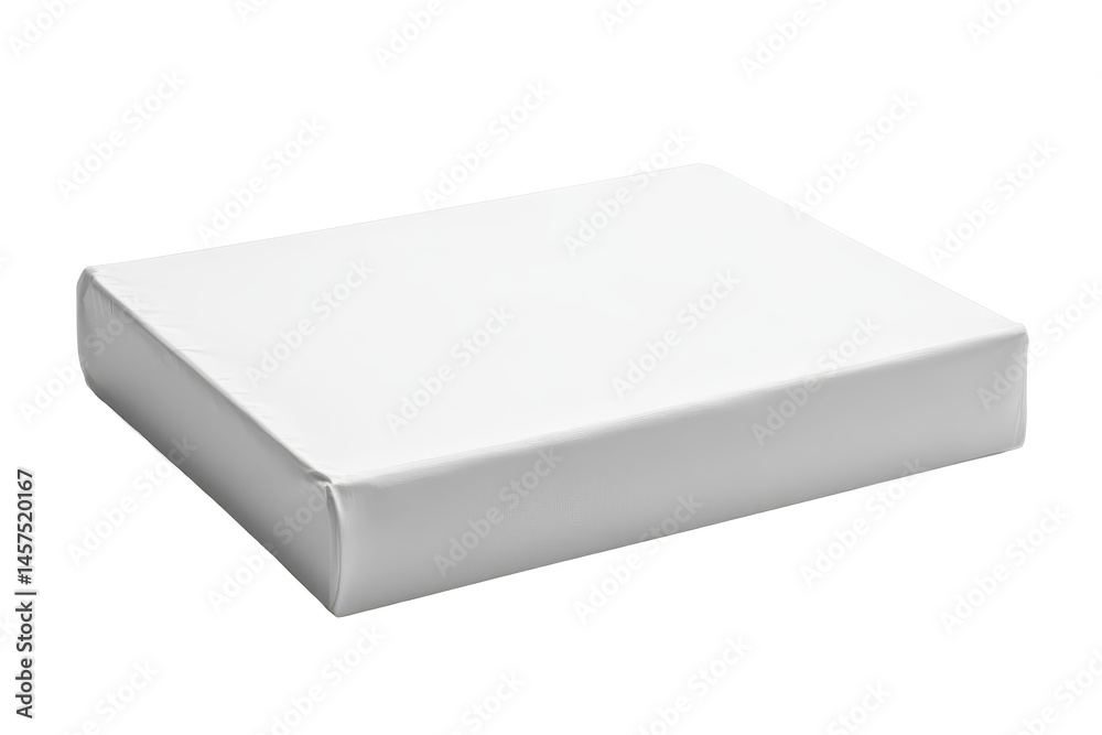 Poster a simple image showcasing a stack of white paper resting on a surface with a neutral background colo