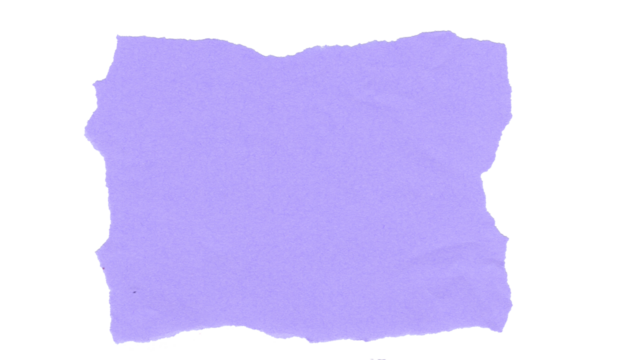 torn purple paper on transparent background
