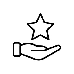 Fototapeta premium Hand holding a star