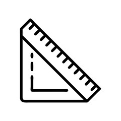 Fototapeta premium Triangle ruler graphic design