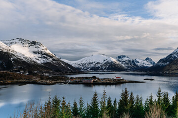 Das Fjord von Vestpollen, Nordnorwegen