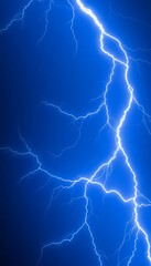 Fototapeta premium lightning bolt is shown in the sky