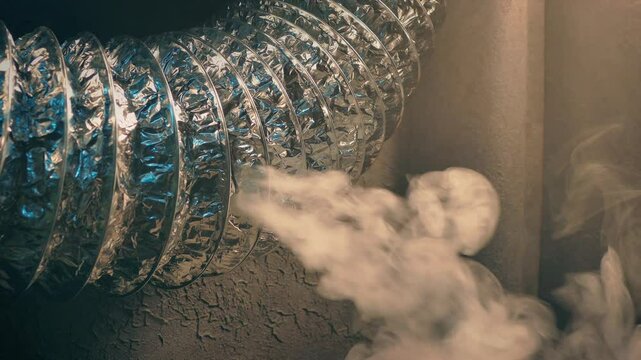 Pipe Duct Starts Leaking 2 Shots
