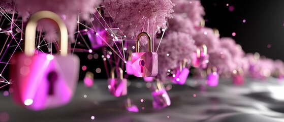 Digital Security, Pink Locks and Clouds