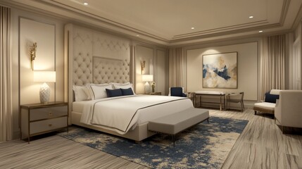 Luxurious Master Bedroom Interior Design with Elegant Decor