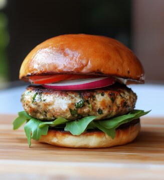 Healthy gourmet Turkey burger