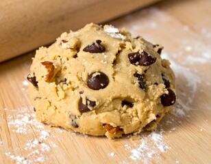homemade chocolate chip cookie dough