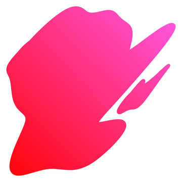 Abstract pink gradient vector illustration with irregular shapes and smooth transitions, ideal for modern backgrounds, digital art, and contemporary design projects