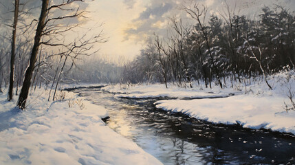 Winter River Scene (2)