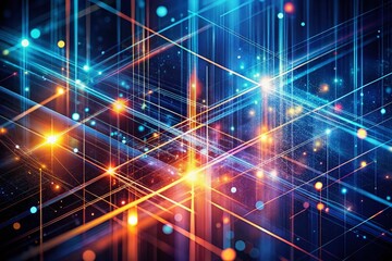 Fototapeta premium Abstract Night Education Design: Geometric Lines & Textured Background