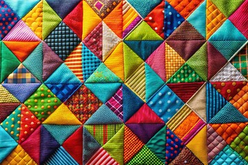 Fototapeta premium Abstract Patchwork Background Texture for Product Photography - Colorful Geometric Design