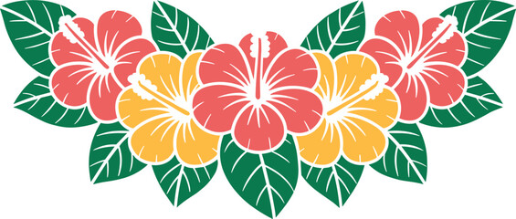Fototapeta premium Hibiscus Flower Arrangement