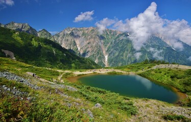 夏の白馬　八方池