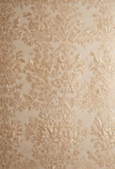 Elegant beige damask fabric with intricate floral patterns ,  seamless,  interior design,  ornate