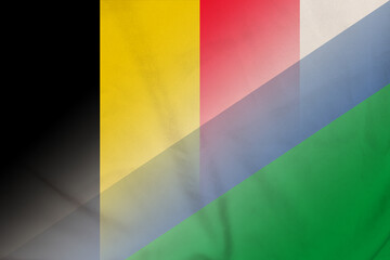 Belgium and Lesotho official flag transborder contract LSO BEL