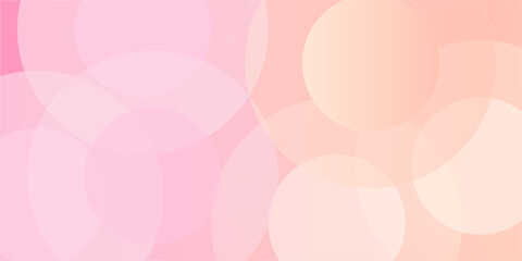 Minimalist banner background, pastel colorful, pink and yellow gradations. Circle effect style geometric, abstract background. Eps 10.