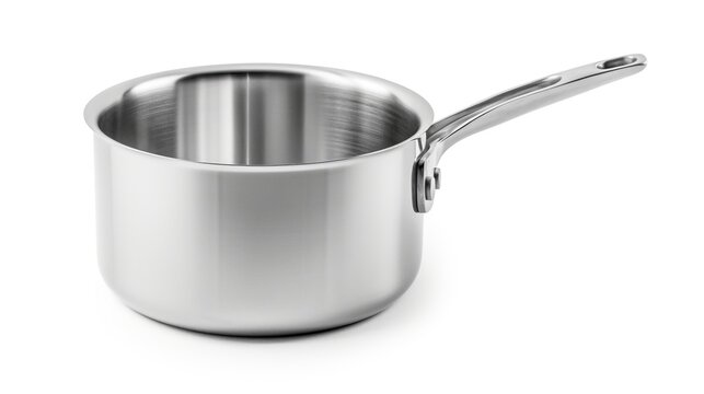 Small stainless steel saucepan