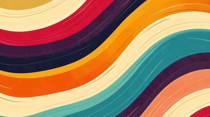 Abstract Colorful Wave Pattern Background Design