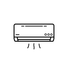 運転しているエアコンのアイコン