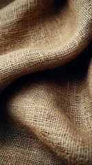 textured burlap fabric with natural fibers visible soft neutral colors rustic and homey vibe 