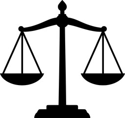 Scales of justice icon vector
