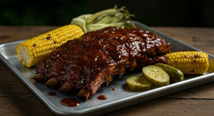 Smoked Ribs Glazed in Sticky Barbecue Heaven
