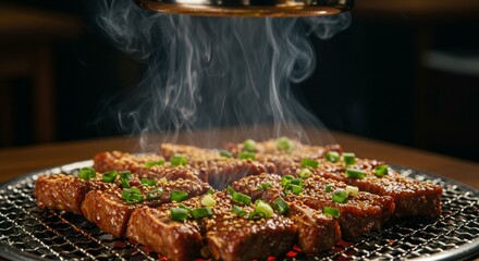 Sizzling Korean BBQ Short Ribs Fresh Off the Grill
