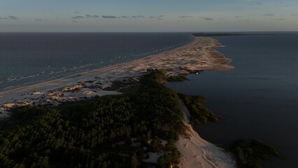 Pontal de Tapes na Lagoa dos Patos