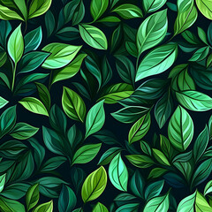Vibrant leaf pattern design for a nature-inspired background.