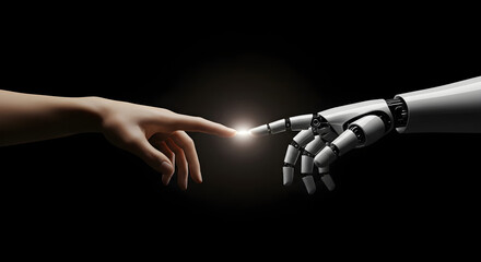 Human and Robot Hands Reaching Toward Connection