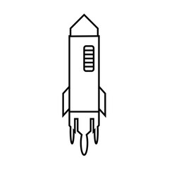 rocket isolated on white background