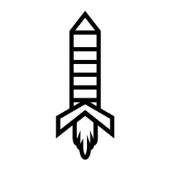 rocket isolated on white background