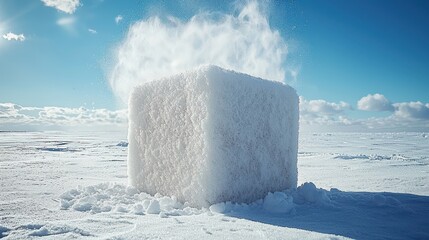 Melting Ice Cube in a Frozen Landscape: A Study of Climate Change