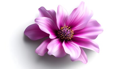 Fototapeta premium Stunning Pink Dahlia Bloom: A Close-Up of Nature's Elegance