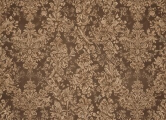 Elegant damask design, seamless repeat, rich texture, floral motifs, repeat, motif, ornate