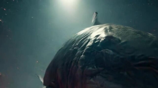 shark of monster deep ocean,Ai Generative