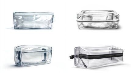 Clear cosmetic bags