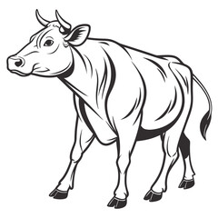 Fototapeta premium cow vector design