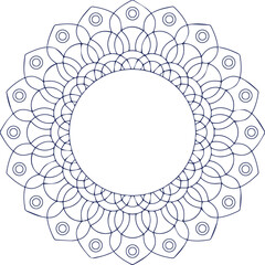 Beautiful flower art and mandala vector design