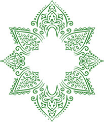 Beautiful flower art and mandala vector design