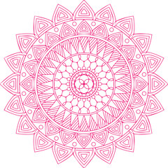 Beautiful flower art and mandala vector design