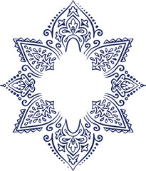 Beautiful flower art and mandala vector design