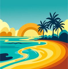 vektor design,A vibrant, abst...