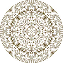 Beautiful flower art and mandala vector design