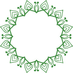 Beautiful flower art and mandala vector design