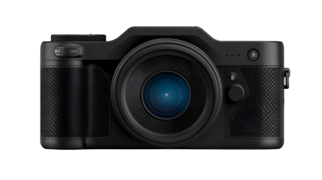 Modern digital camera with lens (1)