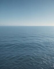 Fototapeta premium Subtle light blue gradient, calming ocean vibes, soft, abstract